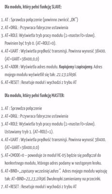 Zamiennik HC-05 hc05V2.3_le - brak SPP i AT FAIL, da się użyć jako RS232?