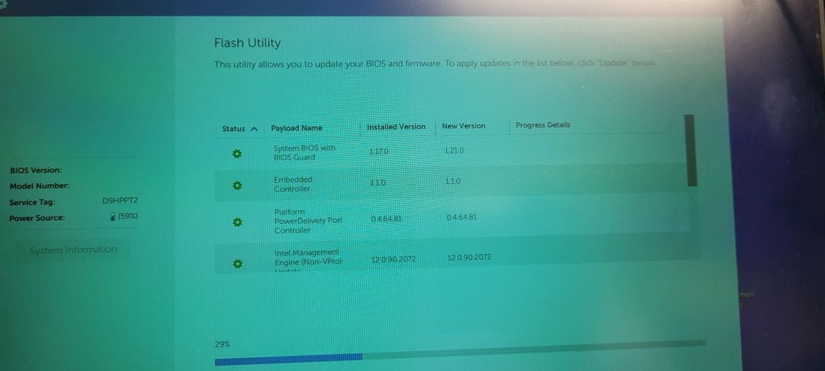 Dell G3 15 3590 nie uruchamia się na baterii, problem z zasilaczem i BIOS