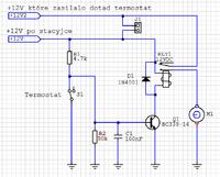 Odwrócenie wysterowania termowłącznika wentylatora chłodnicy Ford Escort
