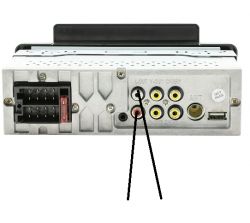 Jak prawidłowo podłączyć złącza chinch w radiu do subwoofera?