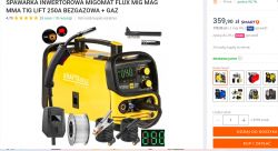 Inverter welder by Kraft&Dele with display and accessories.