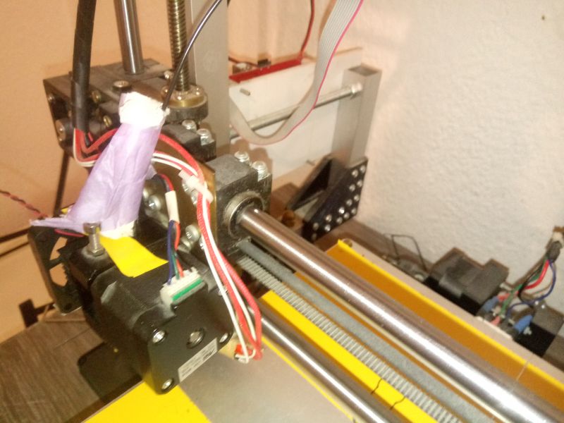 Gdzie kupić twardy wałek 8mm i łożyska do Anet A8? Uszkodzenie po użyciu kombinerek