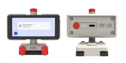 Front and back view of the WebScreen display from HW Lab with an AMOLED screen.