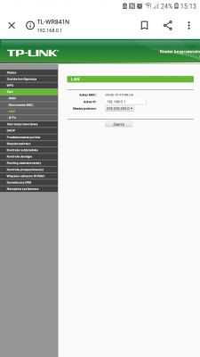 Problem z konfigiracją routera w trybie Static IP Problem z konfigiracją routera w trybie Static IP