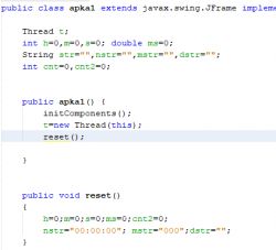 Jak zrobić stoper w Java Netbeans 8 aby się nie odświeżało?