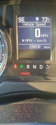 Chrysler Town Country 3.6 2014 - Problem z zegarami, wycieraczkami i światłami