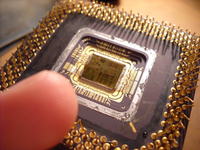 Przyklejony radiator do starego procka 160Mhz