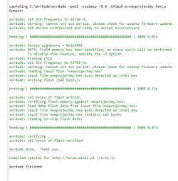 Atmega16A - PU: Brak reakcji na komendę 'delay' przy miganie diody, DIP-40, USBasp