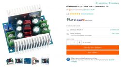 Moduł synchronicznej przetwornicy step down 20A SZBK07