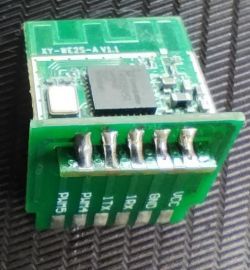 XY-WE2S-A module with visible pins.