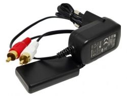 Adapter Bluetooth do wieży HiFi z kablami chinch i zasilaczem