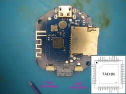 PCB with micro USB, SD card slot, and labeled PA12 Power and PA08 Mode buttons