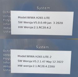 Prośba o wsad do odbiornika WIWA H265 Lite po błędnej aktualizacji oprogramowania z modelu Lite-2