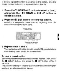 AIWA NSX-540 - Programowanie kanałów wg mojej kolejności