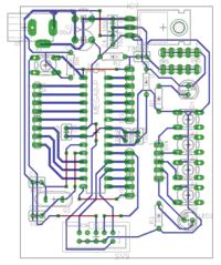 Jak wykonać płytkę testową dla Atmega8 na 1 warstwie? Pierwszy projekt