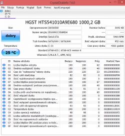 Trzeszczenie dysku HGST HTS541010A9E680 - czy wymienić na nowy?