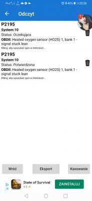 Fiat Tipo 1.4 95km 2016r - Błąd P2195, wymiana sond, czujnika ciśnienia, pompy paliwa