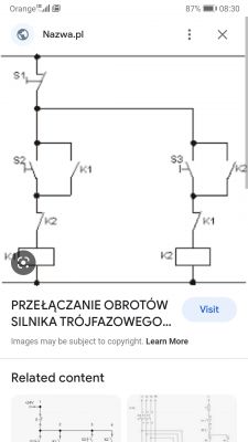 Sterowanie 3 silnikami tartaku (5,5 kW, 0,75 kW, 0,75 kW) za pomocą falownika - pamięć, opcje