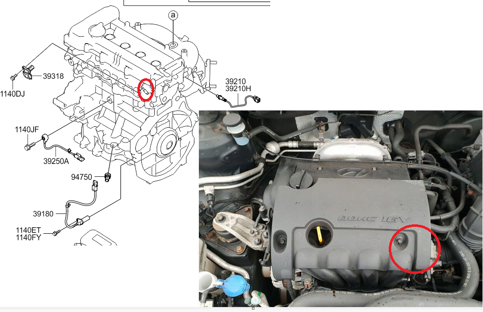 [Rozwiązano] Czujnik położenia wału rozrządu Hyundai i30 cw 93KW 2009 r