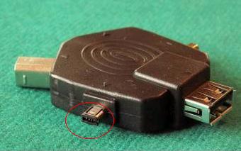 Problem z gniazdem Mini USB pin 4