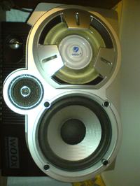 Wieża PHILIPS FW-C785 popękane woox-y w kolumnach