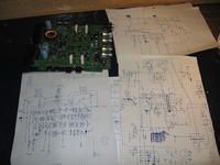 odrysowany schemat wzm.mocy car-audio - model niewiadomy