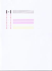 Pixma MP450 - kolorwe wydruki z paskami