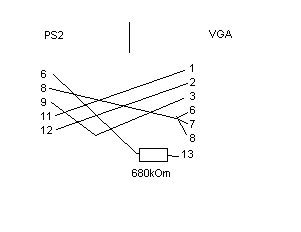 PS2-vga monitor MA Sync-On-Green
