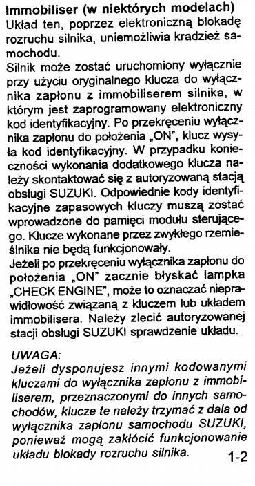 Immobilizer suzuki baleno 98r