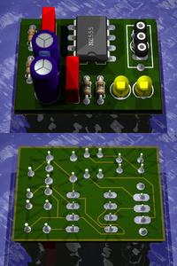 Poprawienie płytki w Eagle (przerywacz kierunkowskazów)