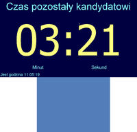 Szukam programu do wyświetlania zegara na debatę przez projektor w liceum