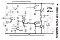 wzmacniacz 20w mono - mój schemat