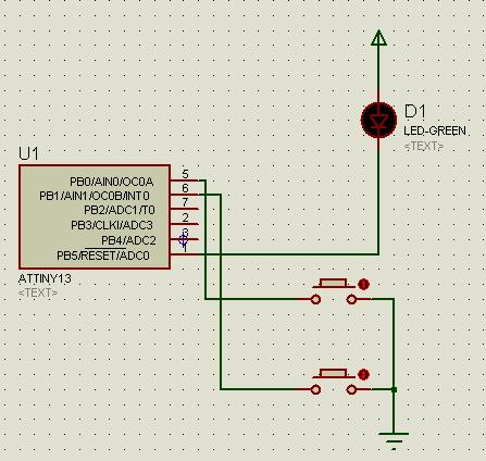 [ATTINY13][Bascom] Banalne -> sterowanie LED