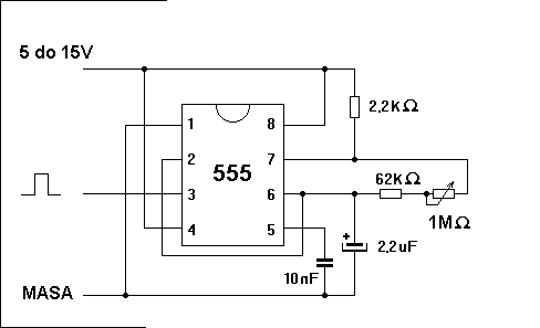 NE555- Tryb Bistabilny - do czego służy wejście TRIGGER