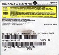 Samsung HR757 DvdHdd - Szukam napędu TS-P632D/SDAH Samsung HR757 DvdHdd - Szukam napędu TS-P632D/SDAH
