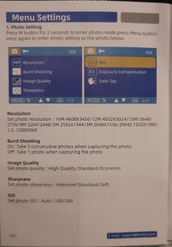 Instrukcja ustawień menu mikroskopu TOMLOV DM9 Pro.
