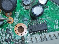 Close-up of an Electronic Circuit Board Close-up of an electronic circuit board with various components.