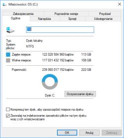 SSD ADATA SX930 240 GB - Utrata pojemności, różnice w wolnym miejscu SSD ADATA SX930 240 GB - Utrata pojemności, różnice w wolnym miejscu