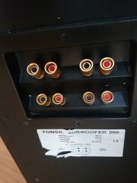 Podłączenie - Subwoofer Tonsil 200 + Technics SA-AX6 Podłączenie - Subwoofer Tonsil 200 + Technics SA-AX6