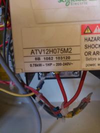 Falownik Altivar ATV12H075M2 i dwa silniki Besel 0,37kW 200Hz 11650 obr/min