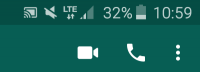 Samsung J3 phone - a strange icon on the top bar of the screen