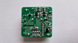 Smart Switch Printed Circuit Board Green printed circuit board with electronic components on the surface.