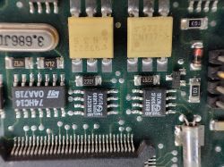 Stary panel kontrolny przemysłowy PCD7.D81 SAIA bez LCD z próbą odpalenia
