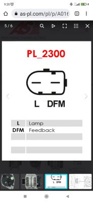 AUDI A8 D2 - zmiana alternatora, oznaczenia DF i DFM