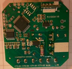 Circuit board of the Tuya PJ-MGW1103 device in a dual-clamp version.