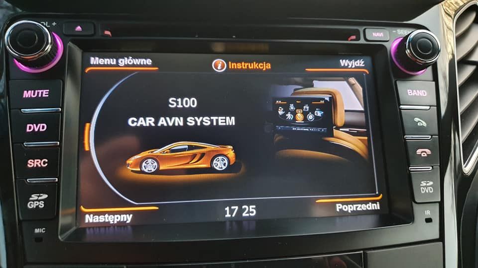 Radio Navigacja S100 Car Avn System Do Hyundai I40