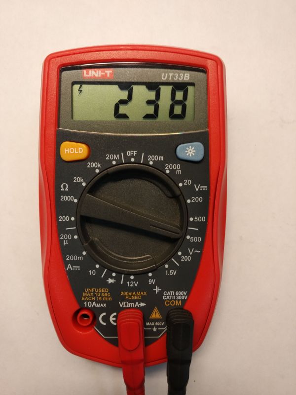 UNI-T UT33B - "Cheap / Dear" - multimeter with backlight and HOLD func