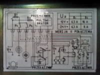 Modulator syreny Belma - funkcje kabli w schemacie strażackim