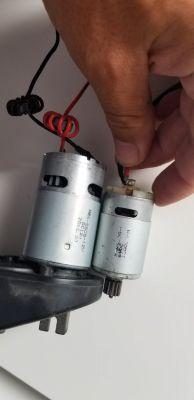 Elektryczne autko dla dziecka - zmieniony silnik auta