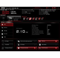 Zrzut ekranu BIOS z płyty głównej MSI B760 Tomahawk WiFi.